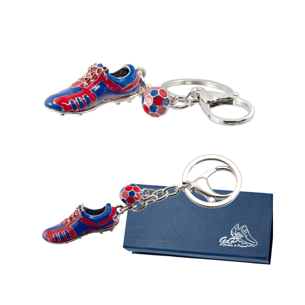 Porte-clés avec une chaussure de footballl FC Barcelone.