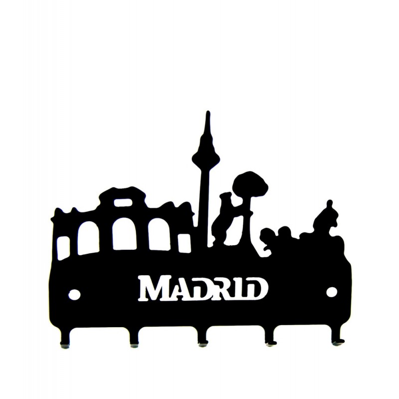 Souvenirs de Madrid, Cuelga llaves de pared de forja, decoración Madrid