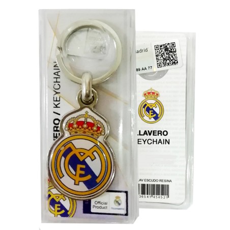 Real Madrid Silver Crest Keyring