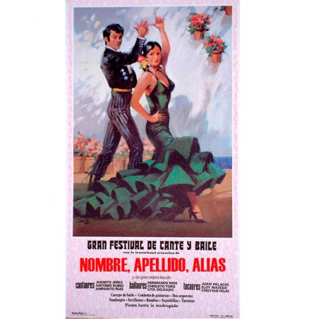 Affiche personnalisée flamenca