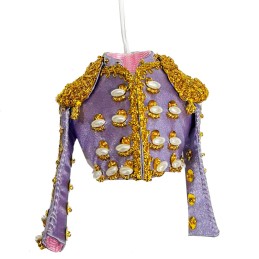 Chaquetilla de traje de Luces para colgar color morado