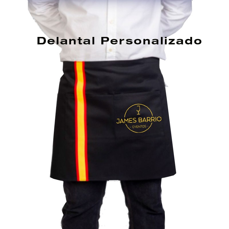 Personalized Spain Flag Waist Apron