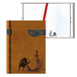 Elegant bullfighting notebook or agenda