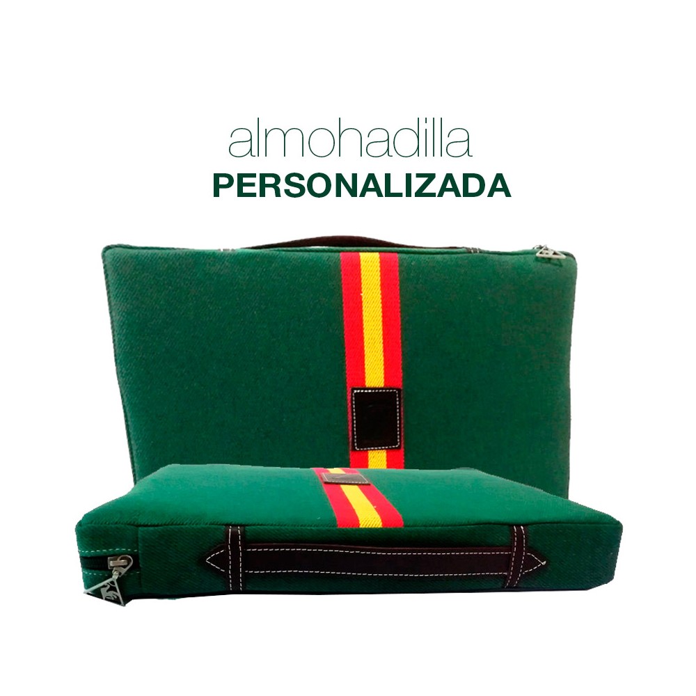 Almohadilla Taurina Verde personalizada "Bandera de España"