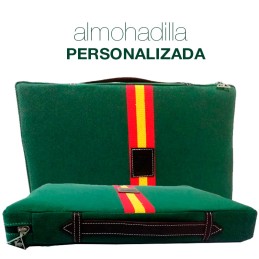 Almohadilla Taurina Verde personalizada "Bandera de España"