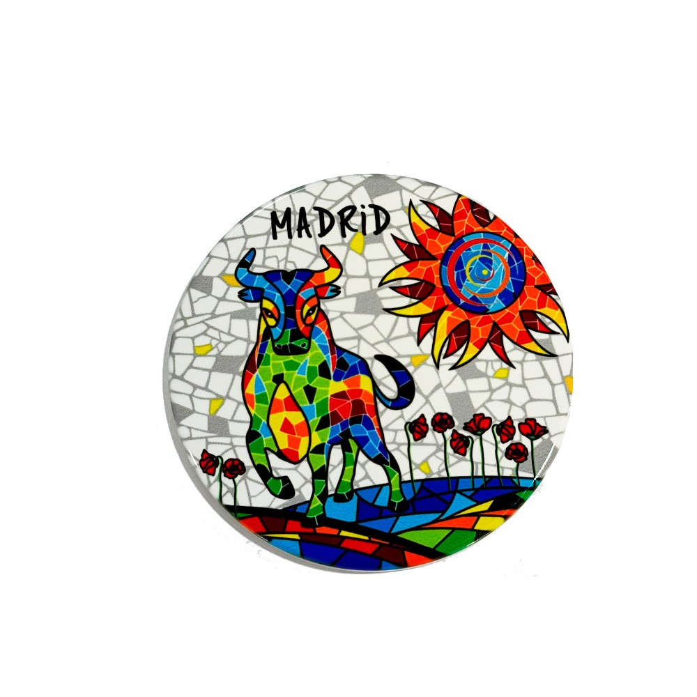 "Mosaic Bull" Coaster Madrid