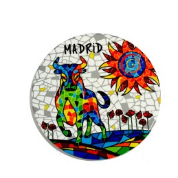 "Mosaic Bull" Coaster Madrid