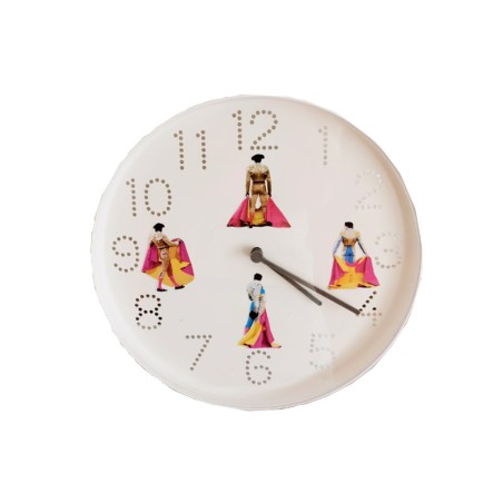 Bullfighting wall clock "Postures "