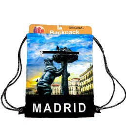 Mochila tipo saco "Monumentos de Madrid"