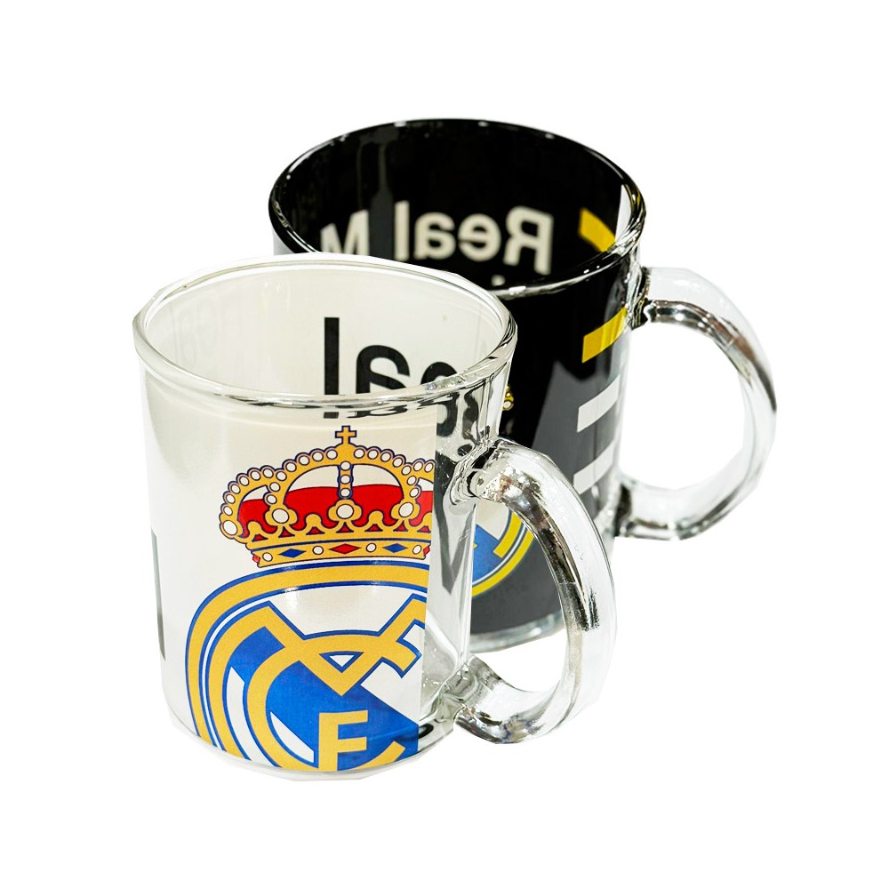 Taza tipo Mug Real Madrid color blanco y negro