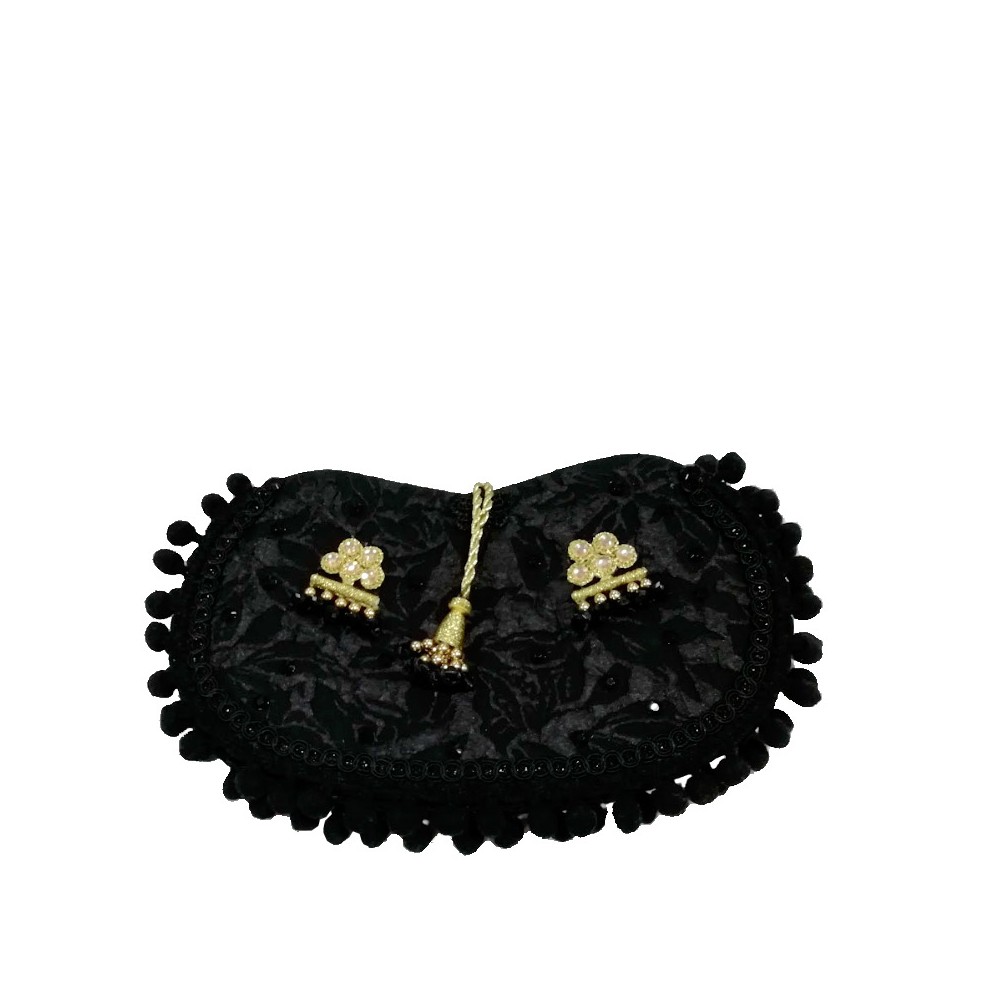 Bullfighting handbag "Black and gold embroidery"