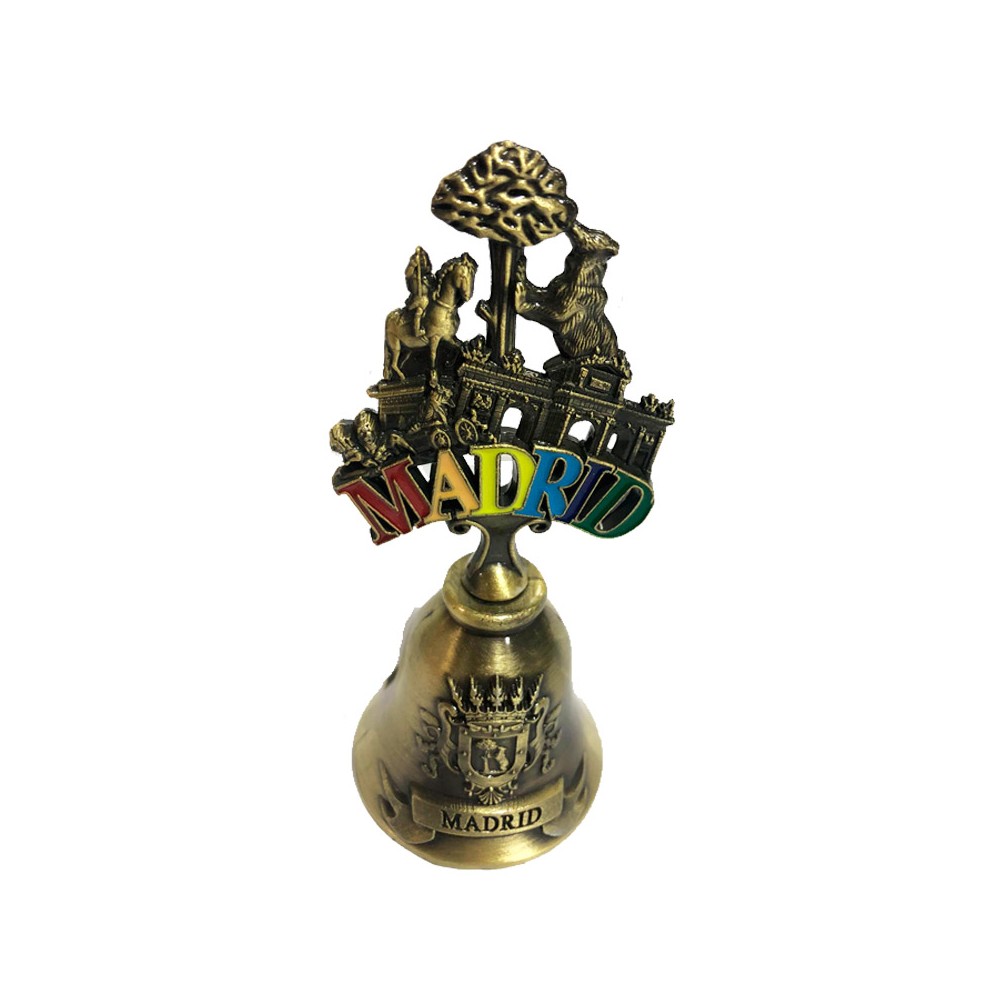 Metal bell "Souvenirs from Madrid and Spain"