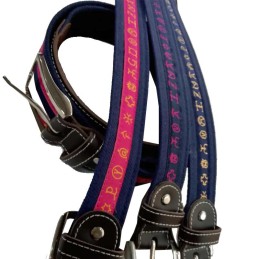 Ceinture en tissu "Fers à bétail"