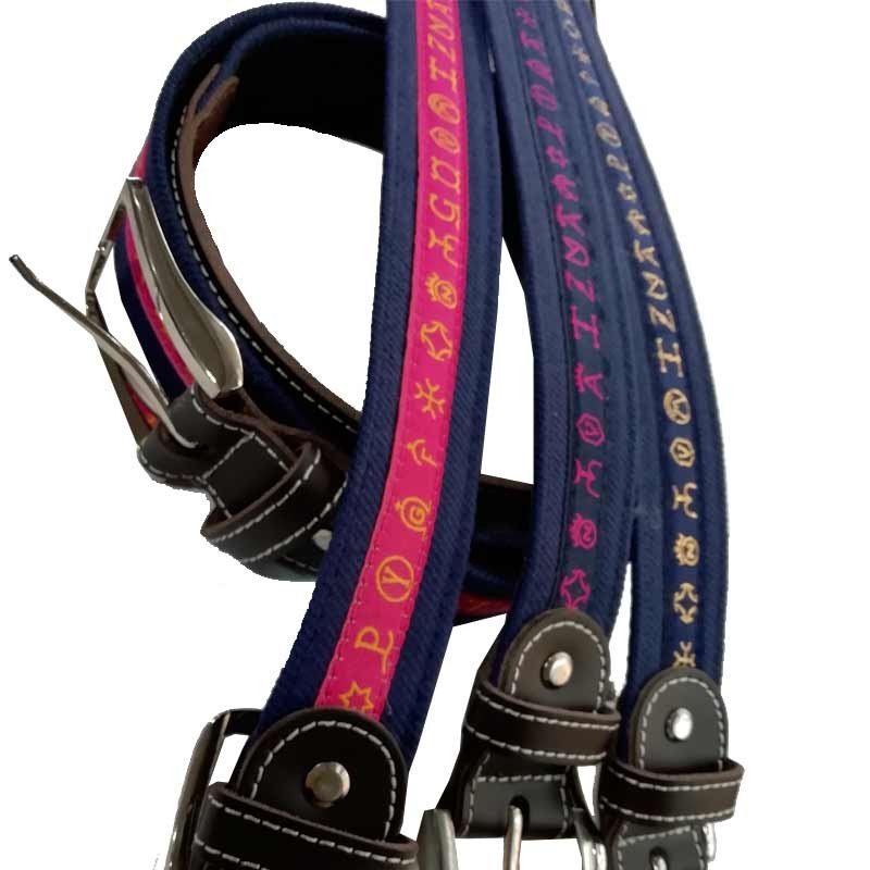 "Livestock Irons" fabric belt