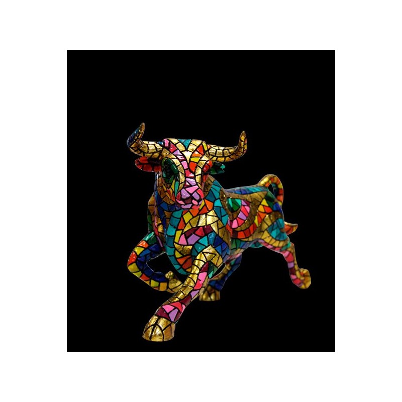 Toro Multicolor Mosaic Souvenirs D Espagne Boutique En Ligne Modelos Tres Petit